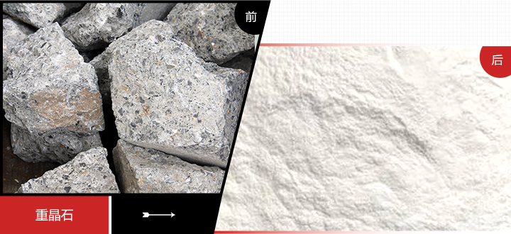 時(shí)產(chǎn)3-6噸重晶石磨粉生產(chǎn)線優(yōu)勢圖